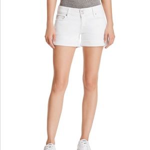 Hudson White Jean Shorts